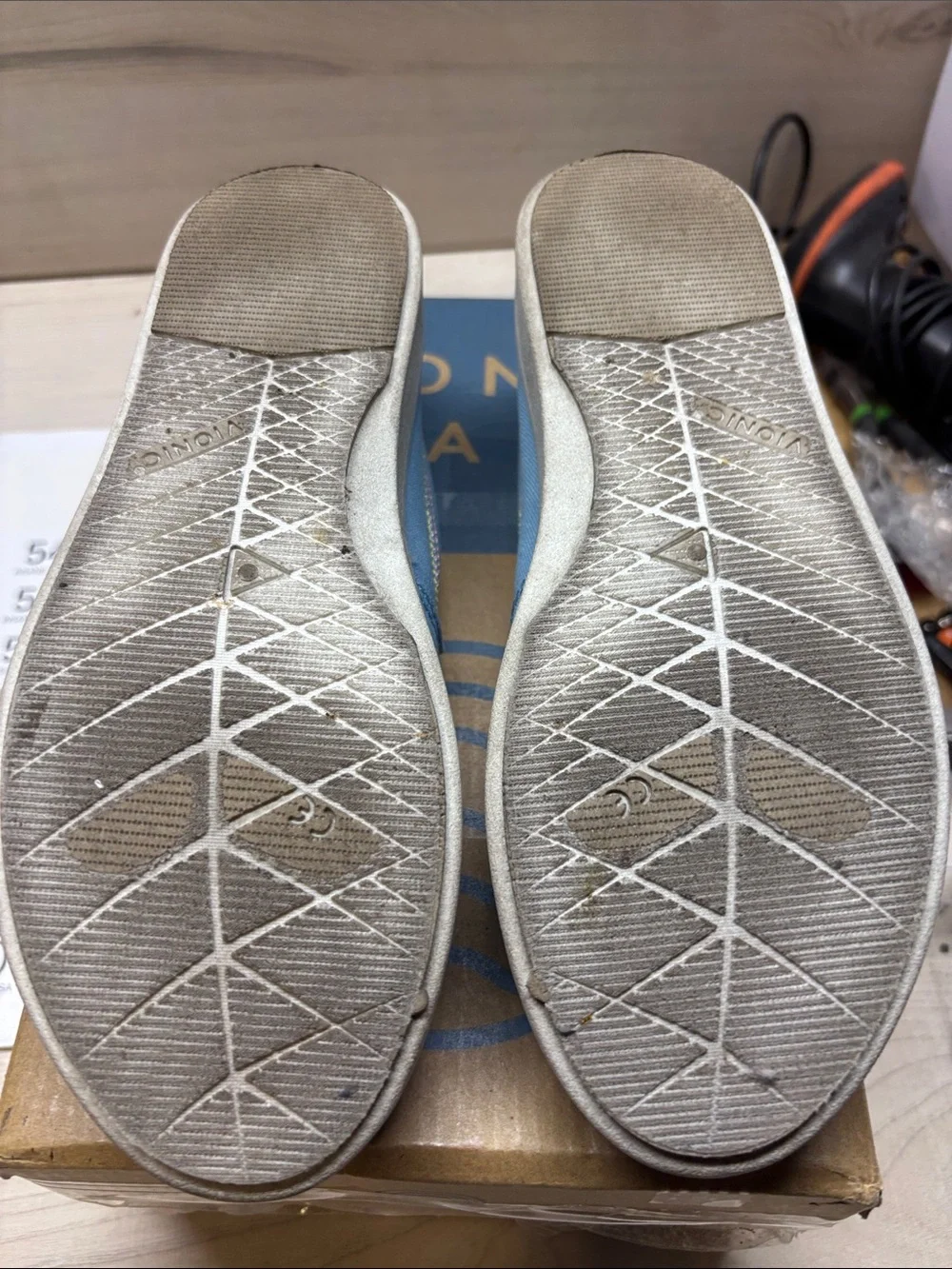 Marshall Light Blue Slip-On Sneakers #549